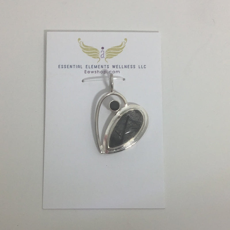 Tourmalinated Quartz Sterling Silver Jewelry