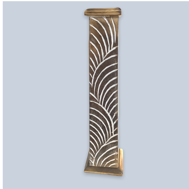 Incense Tower, Natural Wood 12 inches tall