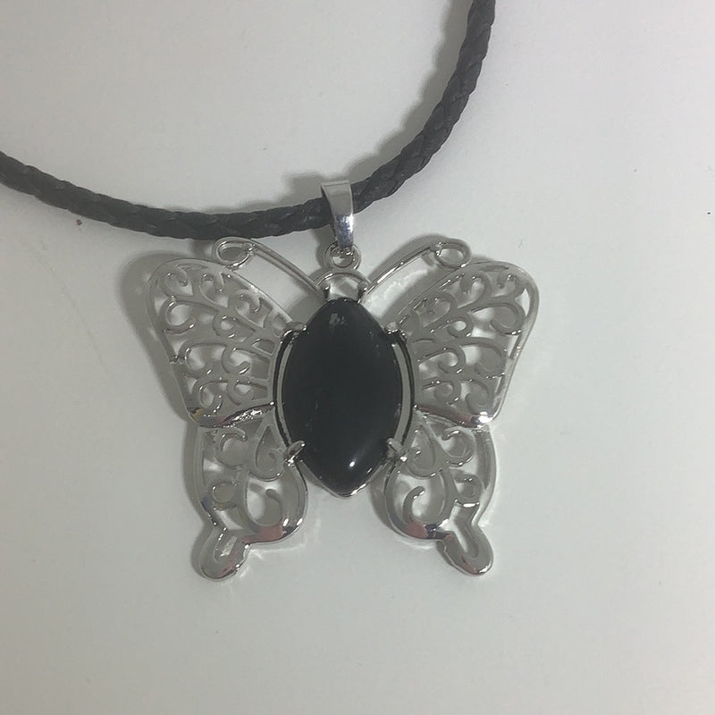Crystal Butterfly Pendant