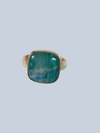 Green Moonstone Sterling Silver Rings