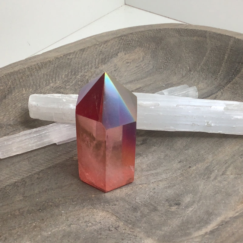 Sunset Aura Quartz Specimen