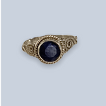 Sapphire Sterling Silver Rings ( 8- 10)