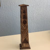 Incense Tower, Natural Wood 12 inches tall