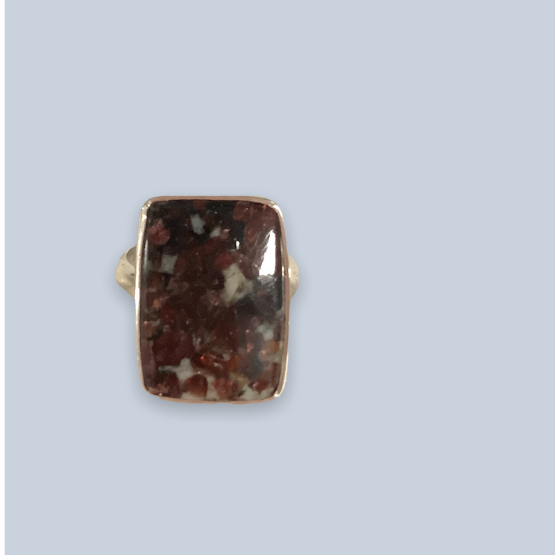 Eudialyte Sterling Silver Rings (all sizes)