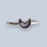 Amethyst Sterling Silver Rings (Sizes 9 - 10)