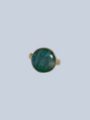 Green Moonstone Sterling Silver Rings