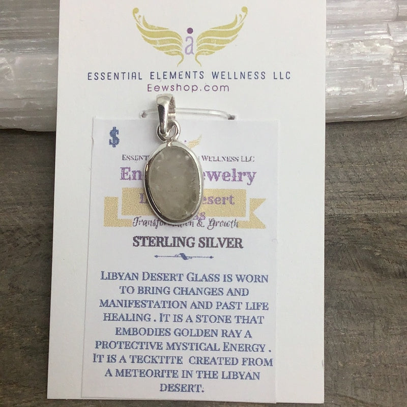 Libyan Desert Glass Sterling Silver Jewelry
