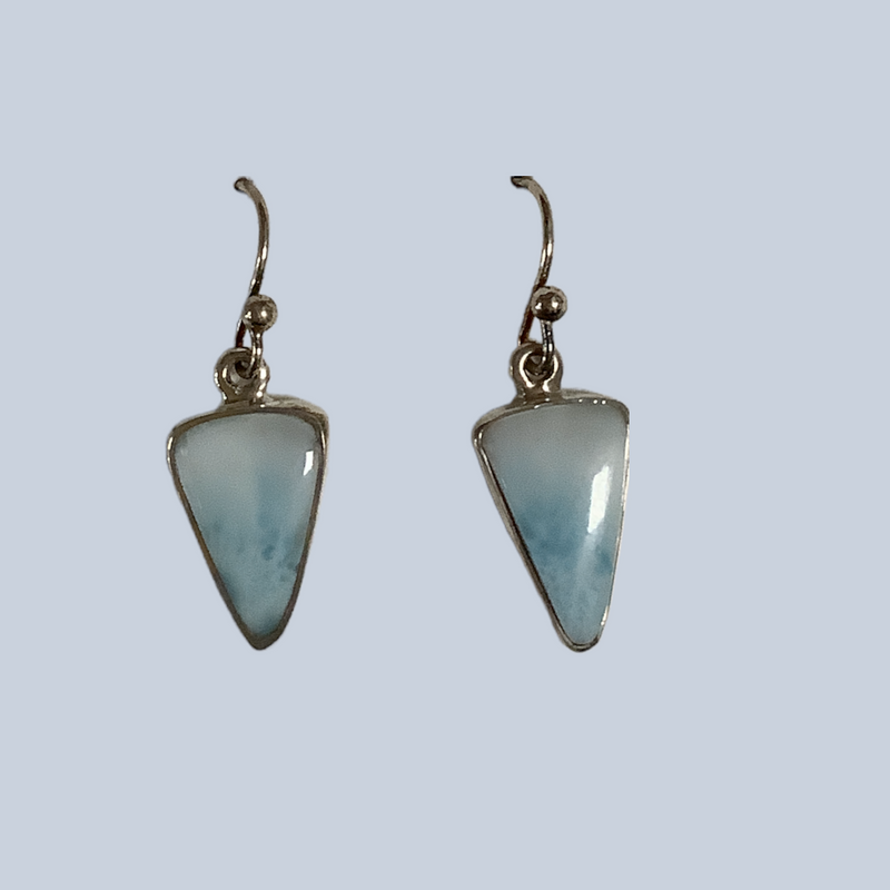 Larimar Sterling Silver Earrings