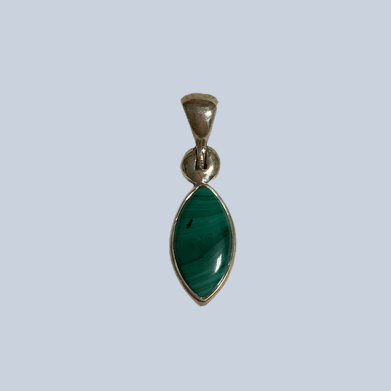 Malachite Sterling Silver Pendants