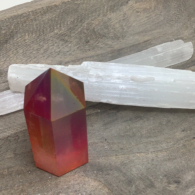Sunset Aura Quartz Specimen