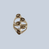 Smokey Quartz Sterling Silver Rings (Size 9-10)