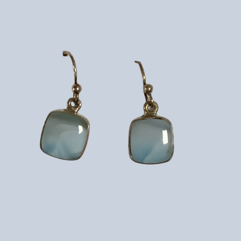 Larimar Sterling Silver Earrings