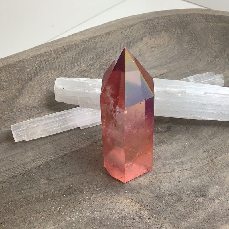 Sunset Aura Quartz Specimen