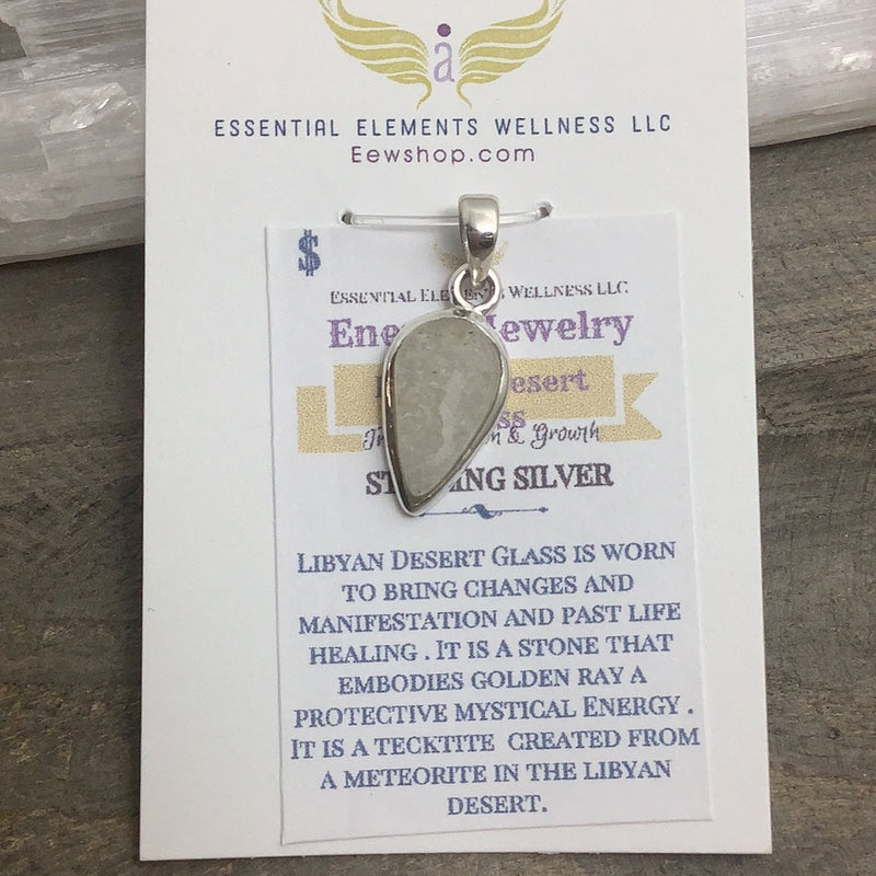 Libyan Desert Glass Sterling Silver Jewelry