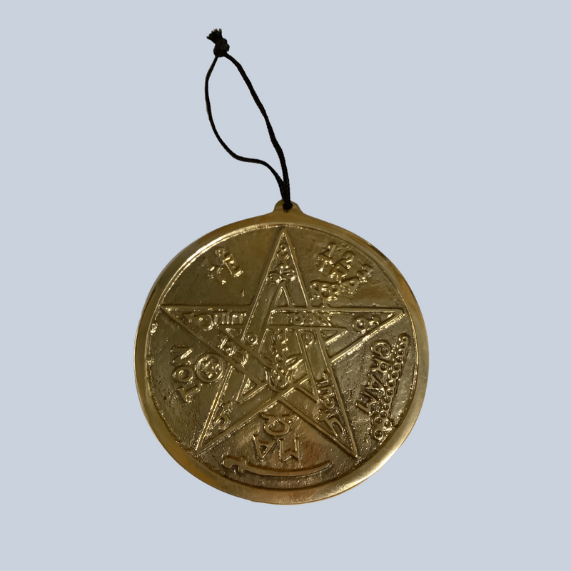 Large Brass Pentacle