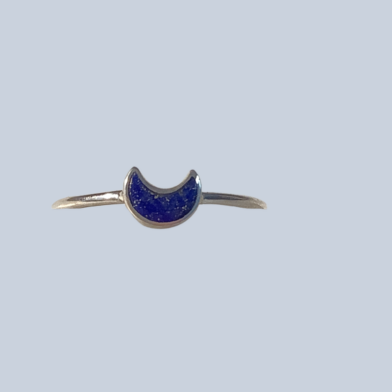 Lapis lazuli Sterling Silver Rings (Size 10-10.5)