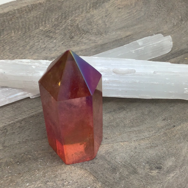 Sunset Aura Quartz Specimen