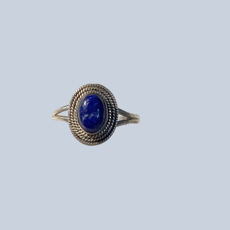 Lapis lazuli Sterling Silver Rings (Size 10-10.5)