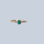 Malachite Sterling Silver Rings (Sizes 8-10)