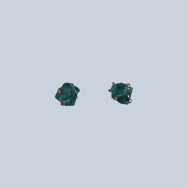 Blue Apatite Sterling Silver Earrings
