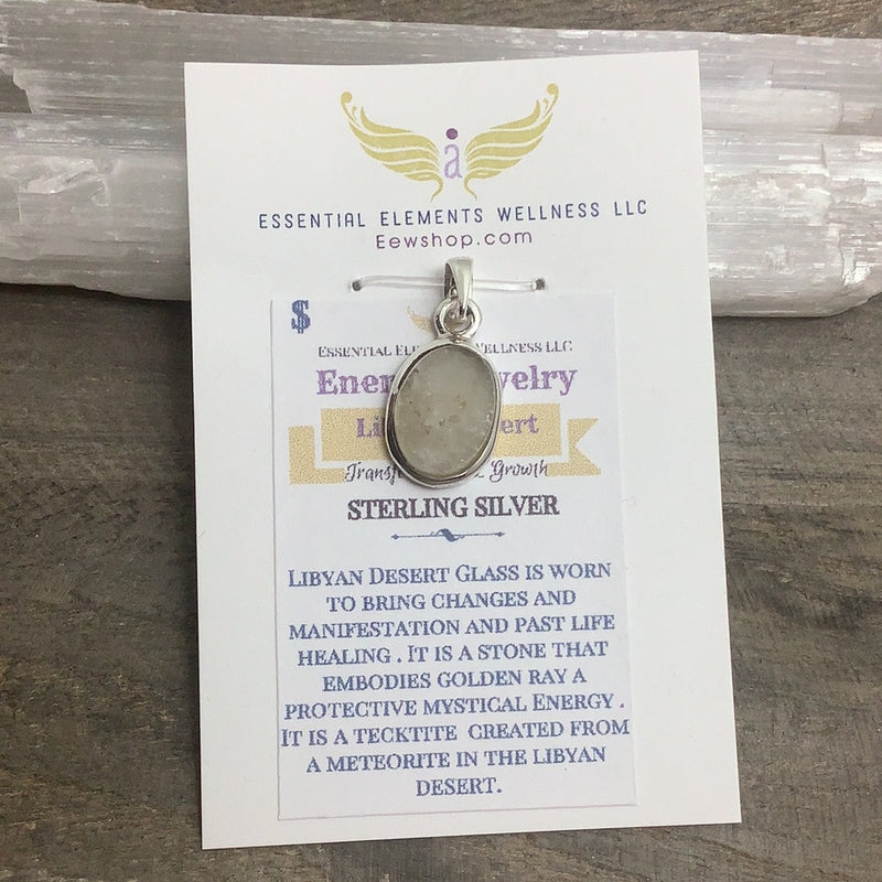 Libyan Desert Glass Sterling Silver Jewelry