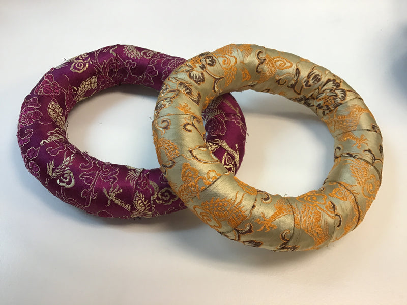 Tibetan singing bowl cushion, 3” to 5” diameter