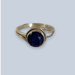 Sapphire Sterling Silver Rings ( 8- 10)