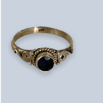 Sapphire Sterling Silver Rings ( 8- 10)