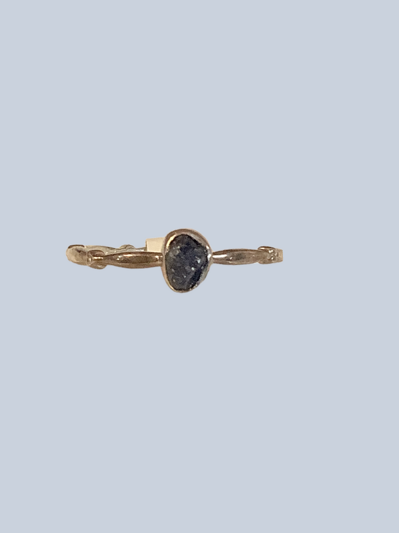 Sapphire Sterling Silver Rings (SIZE 5-6)