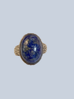 Lapis Lazuli Sterling Silver Rings (Size 6)