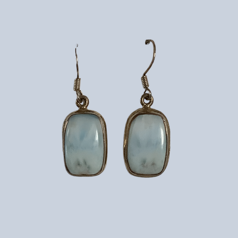 Larimar Sterling Silver Earrings