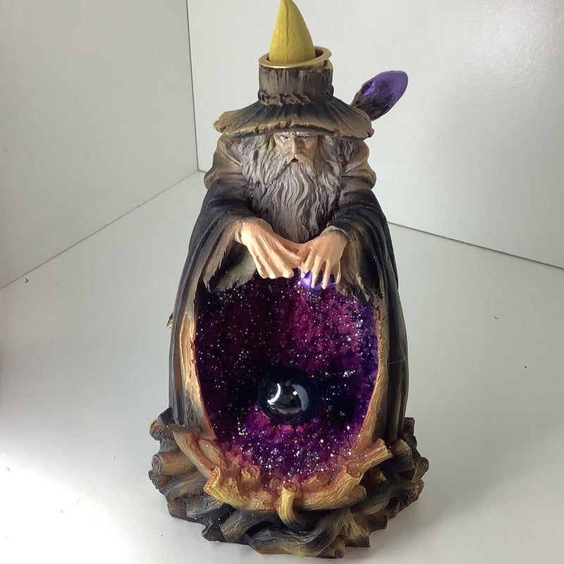 Wizard Backflow Incense Burner with LED light