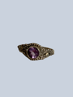 Amethyst Sterling Silver Rings (Size 8)