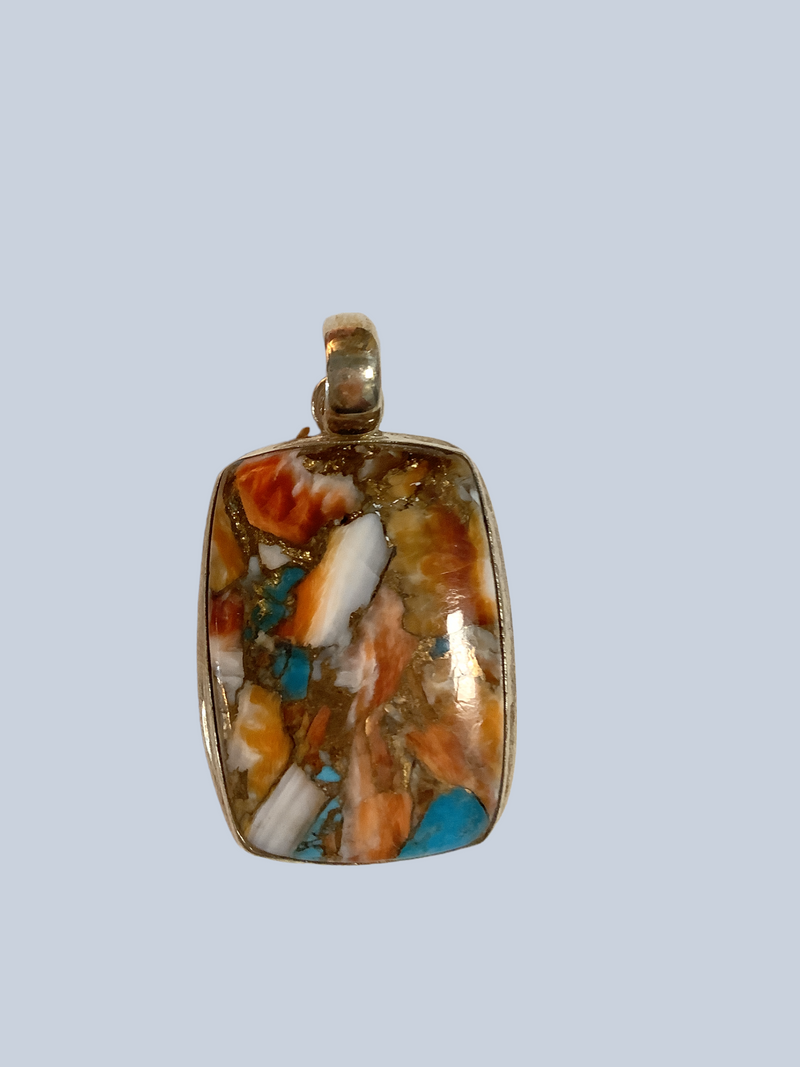 Copper And Oyster Shell Pendant