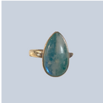 Green Moonstone Sterling Silver Rings