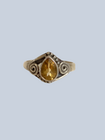 Citrine Sterling Silver Rings (Size 4-6.5)