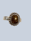 Fire Agate Sterling Silver Rings (Size 6 & 7)
